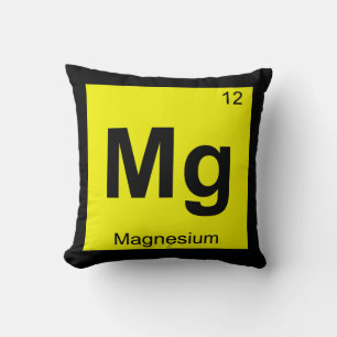Almofada Mg - Química do Magnésio Símbolo da Tabela Periódi