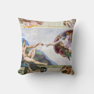 Almofada Michelangelo - Criação de Adão, Capela Sistina