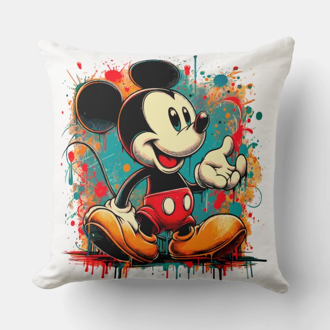 Almofada Mickey Mouse Vintage Art (Frente)
