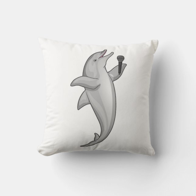 Almofada Microfone Dolphin Singer (Frente)
