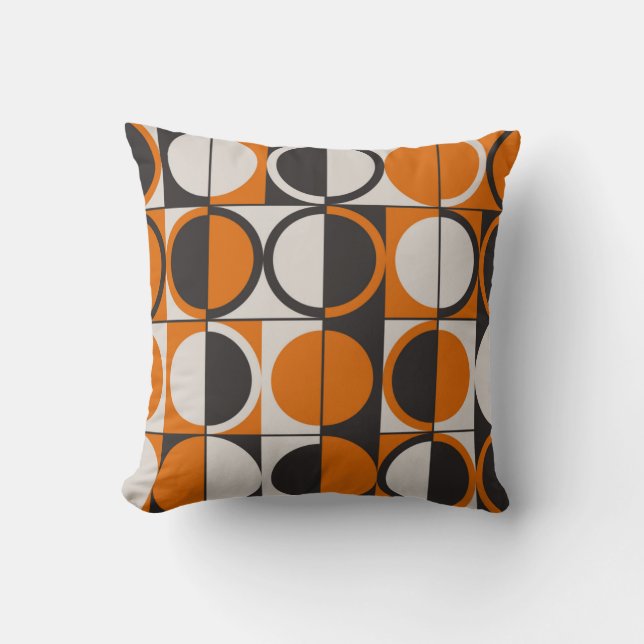 Almofada Mid-century geometric abstract pattern with simple (Frente)