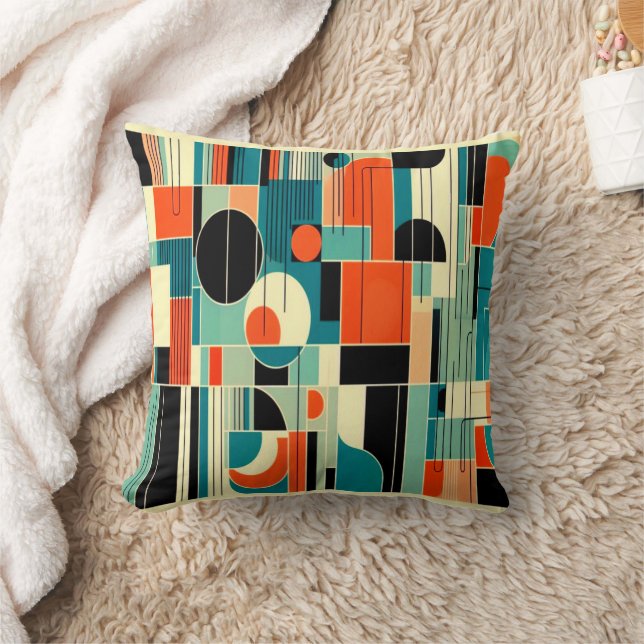 Almofada Mid Century Modern Abstract Decor Pillow (Cobertor)