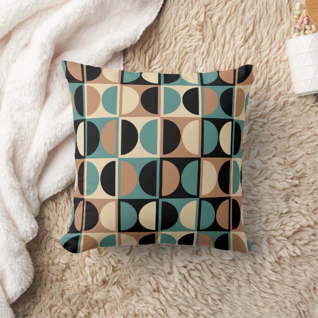 Almofada Mid Century Modern Geometric Abstract Pattern (Cobertor)
