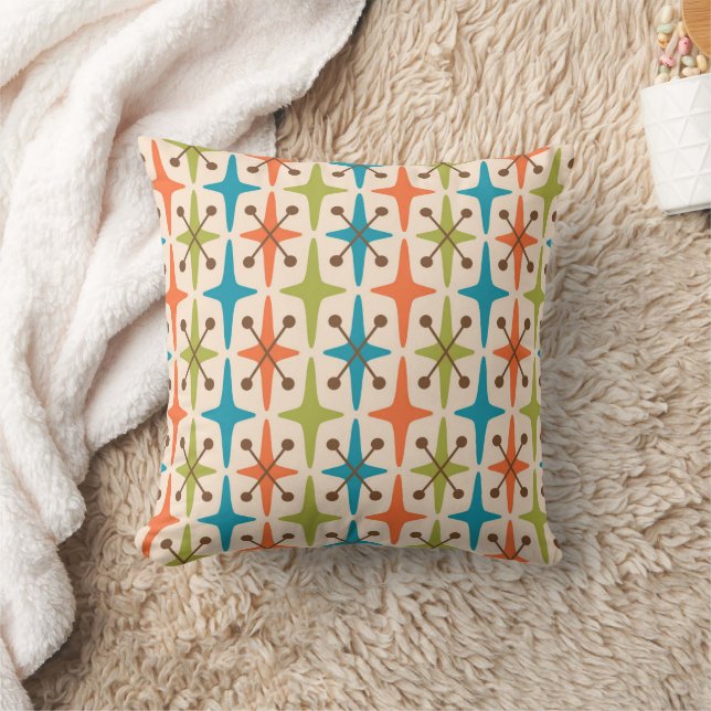 Almofada Mid Century Modern Starburst Pattern (Cobertor)