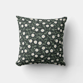 Almofada Midnight Garden Modern Farmhouse Daisy Pattern