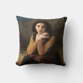 Almofada Mignon (Jovem doce menina francesa) (por Bouguerea