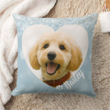 Mimo Personalizado de Cachorro Gato Foto Azul Memo