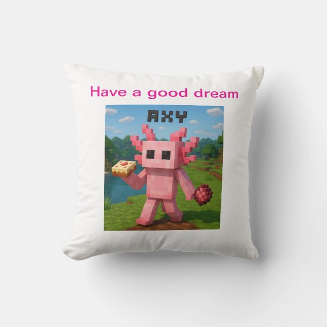 Almofada minecraft pillow axy (Frente)