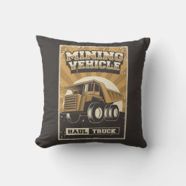 Almofada Mineração da Caverna Retro-Man - Travesseiro decor