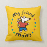Almofada Minha amiga Maisy Colorful Circle Design<br><div class="desc">Maisy é a melhor amiga de todos! O camundongo adorável e amigável de Lucy Cousins com sua camisa vermelha brilhante e calças azuis vai apelar a crianças de todas as idades e interesses. Esta design engraçada e divertida colocará um sorriso em seu rosto.</div>