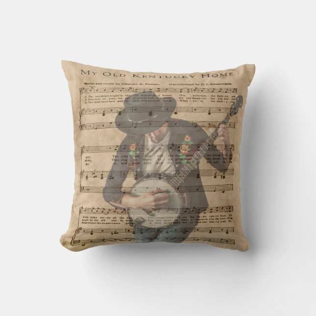 ALMOFADA MINHA CASA VELHA DE KENTUCKY (Frente)