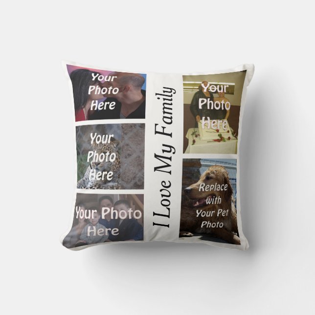 Almofada Minha foto de família original (Frente)