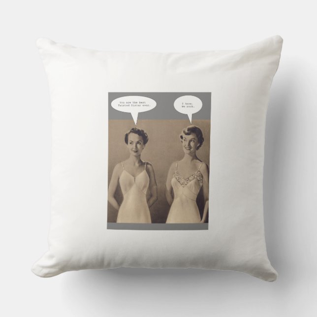 Almofada Minha irmã torcida (Frente)