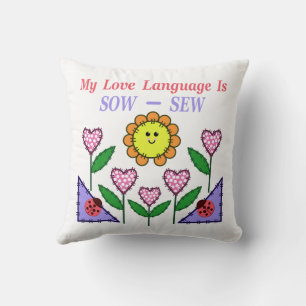 Almofada Minha Linguagem do Amor é Semear - Costurar