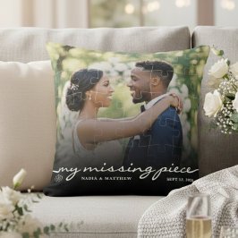 Almofada Minha Peça Faltando Foto Quebra-Cabeça Casamento