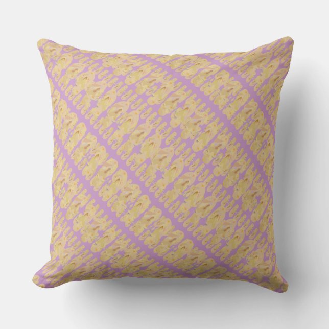 Almofada Mini Chinelos (amarelo/lilac) (Frente)