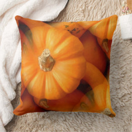 Almofada Mini Pumpkins Laranja E Gourds Caem Foto