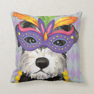 Almofada Mini Schnauzer do carnaval