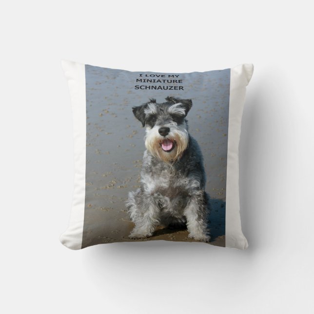 Almofada mini schnauzer-love w pic (Frente)