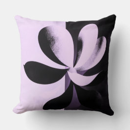 Almofada Minimal Abstract Floral Throw Pillow