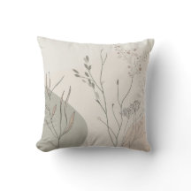 Minimal Botanical Decor – Abstract Wildflower Line