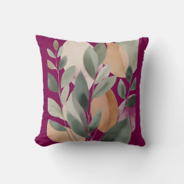 Almofada Minimal Botanical Leaf Pattern pillows