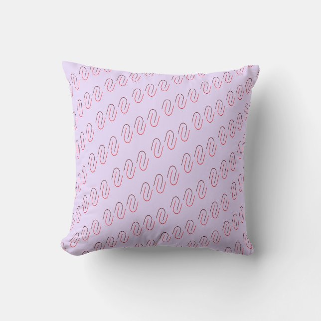 Almofada Minimal Geometric Abstract Line Pattern (Frente)
