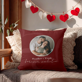 Almofada Minimal Modern Romantic Forever Valentine Photo