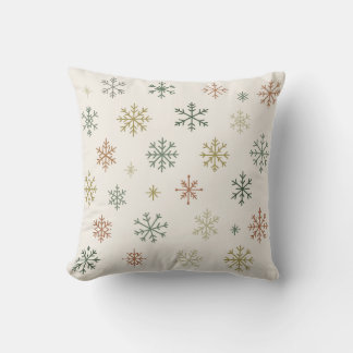 Almofada Minimal Snowflakes Seamless Pattern