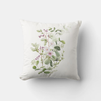 Almofada Minimal Soft Aesthetic Botanical Pillow Cover