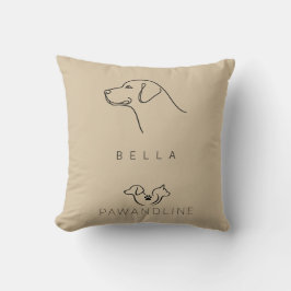 Almofada Minimalist Labrador Pillow | Custom Name