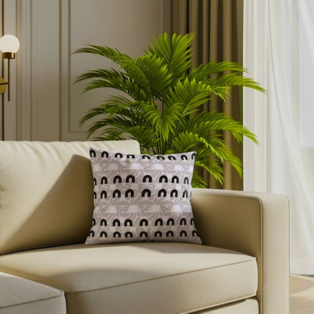 Almofada Minimalist Mixed Boho Arches (Minimalist Mixed Boho Arches | Throw Pillow)