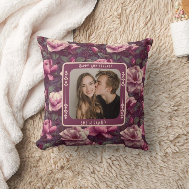 Almofada Minimalist Parents 1St Anniversary Throw Pillow  (Cobertor)