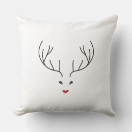 Almofada minimalist reindeer face