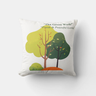 Almofada Minimalist Sage Green Tree Pillow Cover 