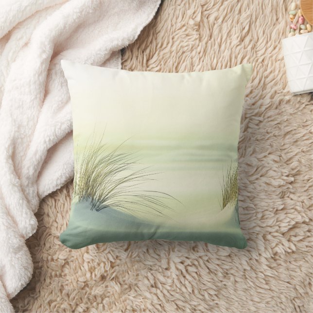 Almofada Minimalist Serene White Sand Dunes Beach (Cobertor)