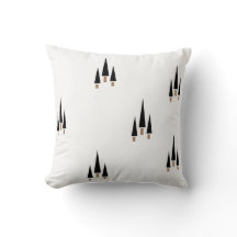 Minimalista de Árvore de Natal Preta e Branca