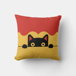 Almofada Minimalista de Gato de Peek-a-Boo