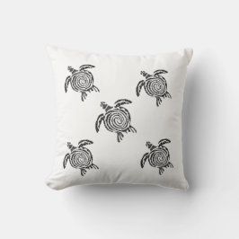 Almofada Minimalista de Tartaruga – 16x16 Moderna 