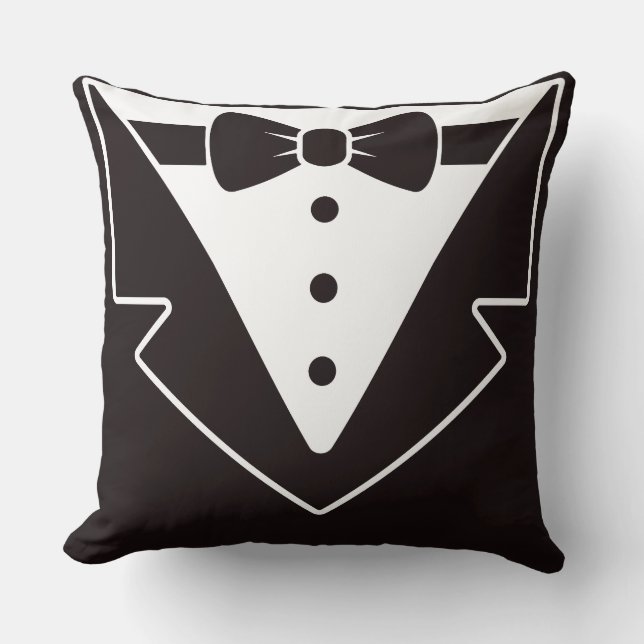 Almofada Minimalista de Tuxedo Sofisticada (Frente)