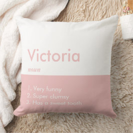 Almofada Minimalista Moderno Personalizável Inscrição Perso