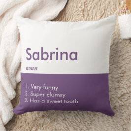 Almofada Minimalista Moderno Personalizável Inscrição Perso