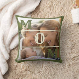 Almofada Minimalista Presente de Mãe Verde Oliva Personaliz