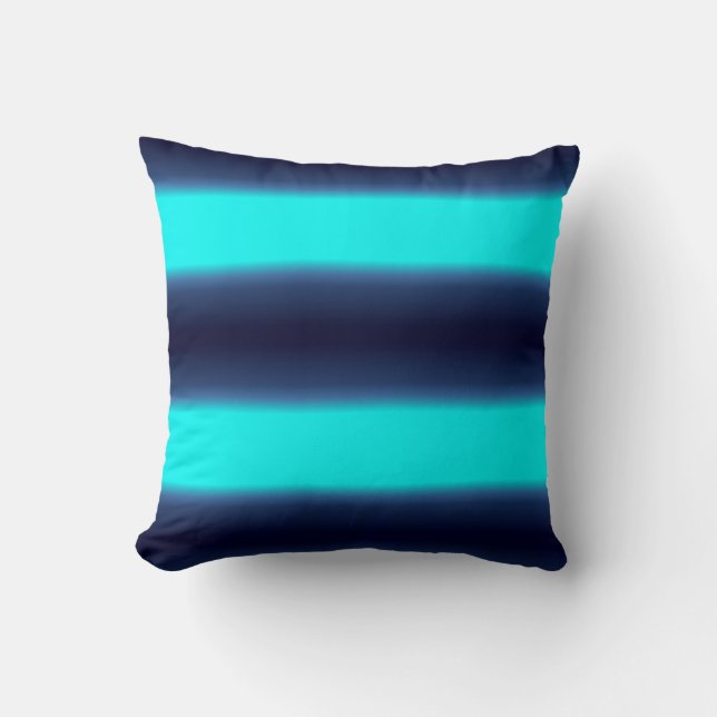 Almofada Minimalista Turquesa Verde Azul (Frente)