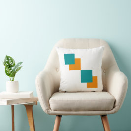 Almofada Mínimos quadrados de Teal e Tangarina