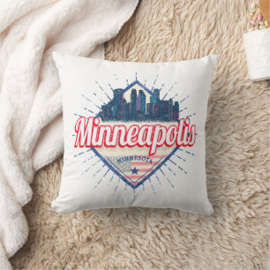 Almofada Minneapolis Minnesota USA Skyline Estados Unidos