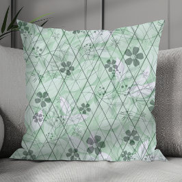 Almofada Mint Green Vintage inspirou Garden Diamond