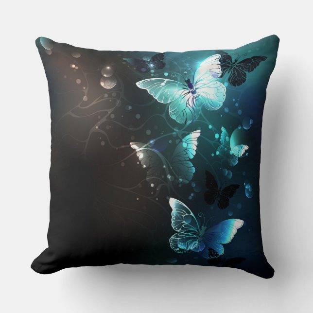 Almofada Mint Night Butterflies (Frente)