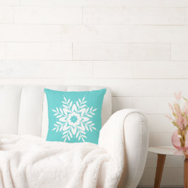 Almofada Mint White Snowflake