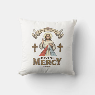 Almofada Misericórdia Divina Jesus Gravura Vintage Camisa R